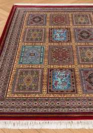 ковер в перспективе против ворса Ottoman Silk Farshineh-Red