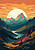 Безворсовый ковер для подростка Sunset