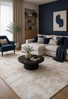 ковер в интерьере Alabama F177-Light Beige