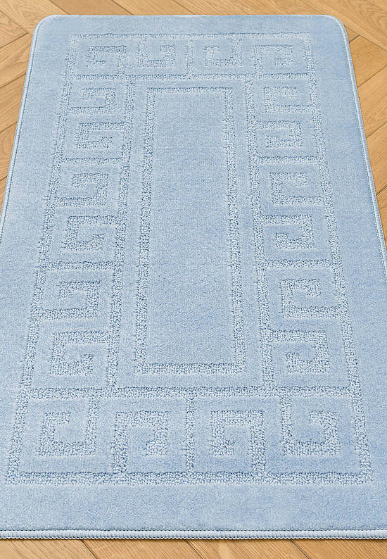 Голубой коврик для ванной Ethnic 2522 Baby Blue