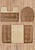 Бежево-коричневый комплект ковриков для ванной комнаты и туалета Edremit 2546 Light Brown BQF