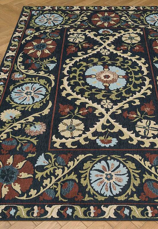 Винтажный безворсовый ковер LM6079-L391