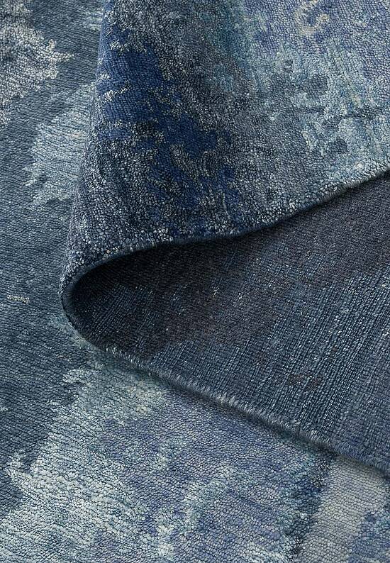 Индийский ковер ручной работы Cobalt Blue