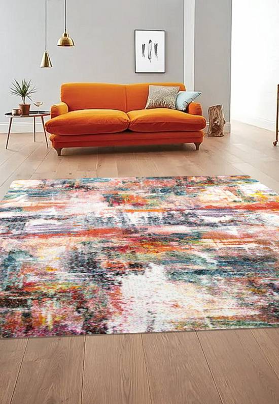 Недорогой синтетический ковер C031-Multicolor