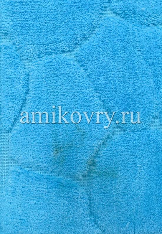 Бирюзовый коврик для ванной из хлопка Tas Desen-Turquoise discount