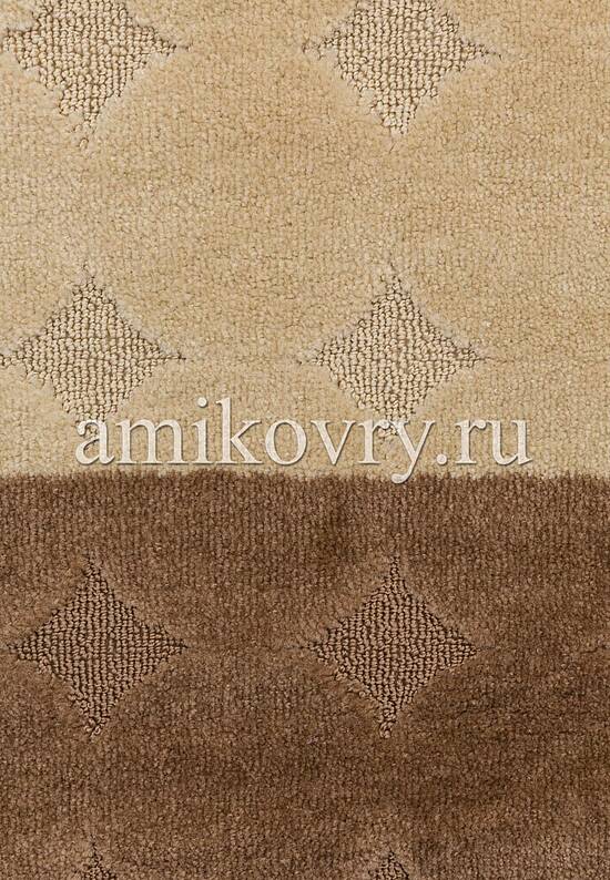 Коричневый комплект ковриков для ванной комнаты и туалета Edremit 2546 Light Brown BQ