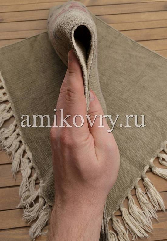 Безворсовый ковер ручной работы из Индии JHC-12 beige with nautic 1742 discount