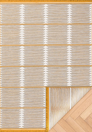 дизайн двустороннего безворсового ковра Arya Craft ARC 01 White Yellow