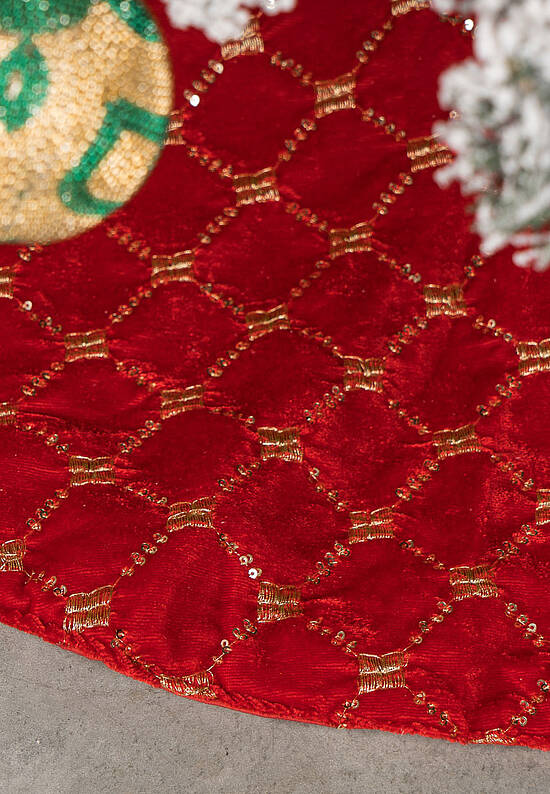 Коврик-юбка под ёлку