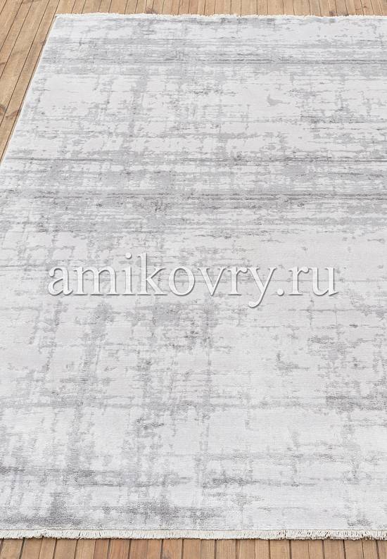Классический винтажный ковер из бамбукововй вискозы 818-Grey