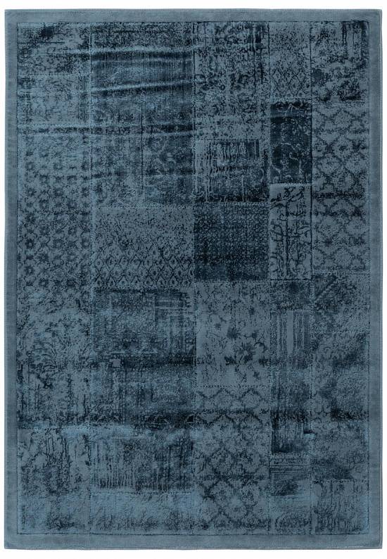 Турецкий ковер из хлопка и вискозы Patchwork Kurmay