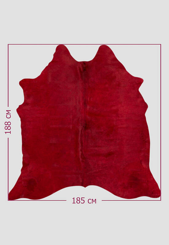 Натуральная шкура коровы Colored феррари ред 1157 discount