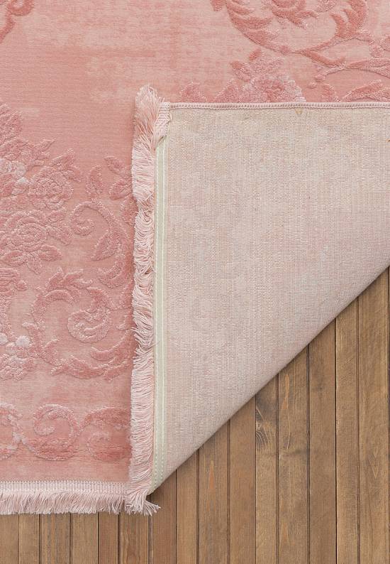 Турецкий однотонный ковер из акрила 5325 Pink