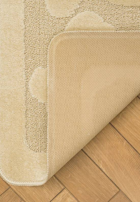 Бежевый коврик для ванной Shell 2540 Beige