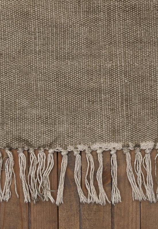 Безворсовый ковер из хлопка JHC-05 beige-white what goes