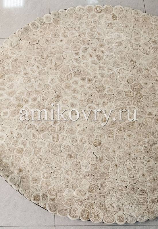 Ковер ручной работы с рельефом Chakri/Glued-Ivory Grey discount