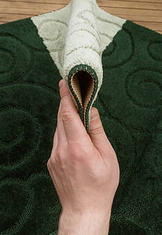 фактура коврика для ванной Confetti Bath Maximus Sile 2536 Hunter Green BQ