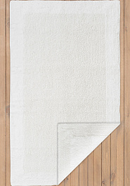 дизайн двустороннего коврика для ванной Confetti Bath Cotton Natura Heavy 1601 White