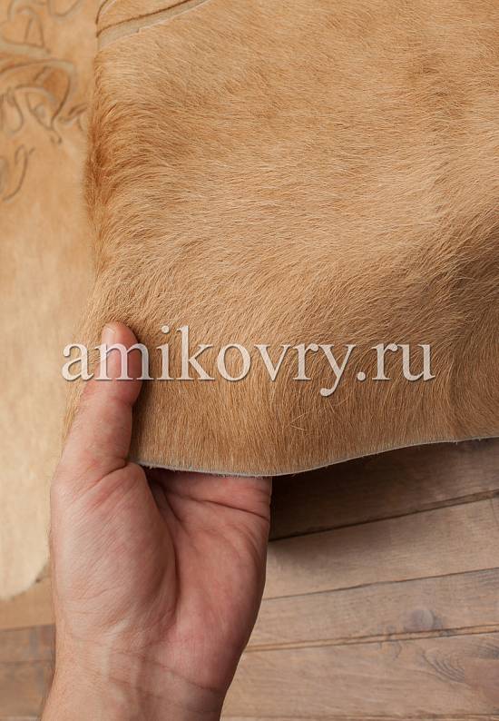 Натуральная шкура коровы хай-тек Sasha D19 cream