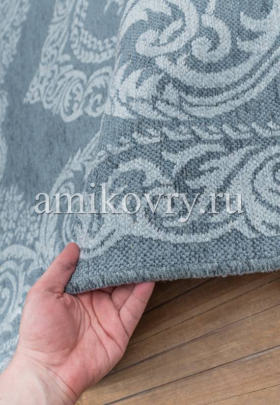 Турецкий безворсовый ковер из акрила 4101 Blue