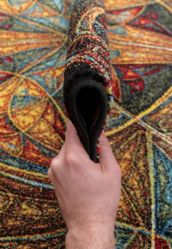 Недорогой синтетический ковер C018-Multicolor
