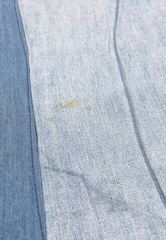 Ковер пэчворк ручной работы из джинсы Jacket-Natural discount3