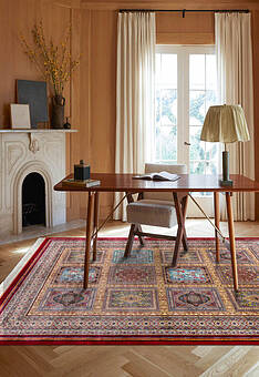 ковер в интерьере Ottoman Silk Farshineh-Red