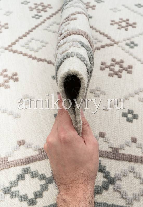 Шерстяной ковер Palanga-Grey-Beige
