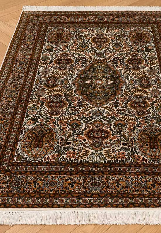 Шелковый ковер ручной работы 225731-Shah Sevan beige/rose