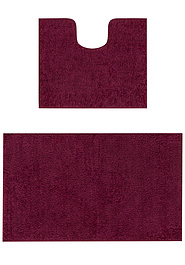 дизайн комплекта ковриков для ванной Confetti Bath Unimax 2576 Aubergine BQ