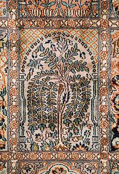 фрагмент ковра Cashmir 236042-Ghom rust