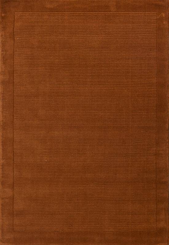 Однотонный шерстяной ковер Terracotta