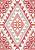 Безворсовый ковер в этно-стиле AR 08 Coral