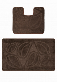 дизайн комплекта ковриков для ванной Confetti Bath Maximus Flora 2599 Chocolate BQ