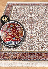 ковер в перспективе против ворса Ottoman Silk Zarineh-Cream