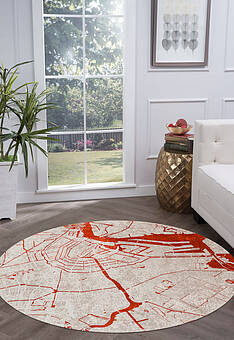 безворсовый ковер в интерьере Streets Amsterdam LS5283-L267