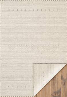 Двусторонний безворсовый ковер ручной работы Craft And Wool Tornio-Natural