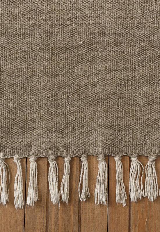 Безворсовый ковер из хлопка JHC-02 beige-white venetiis