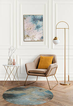 ковер в интерьере Platinum RP5417-R665 круг