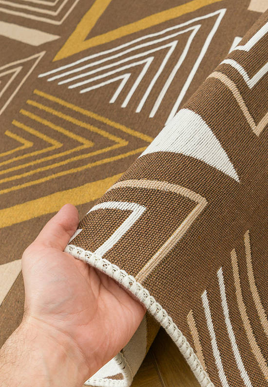 Двусторонний безворсовый ковер AR 18 Beige Yellow