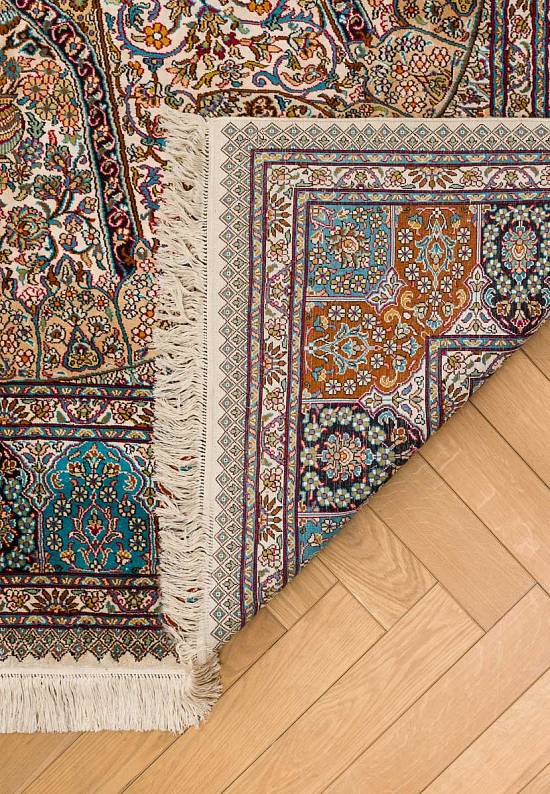 Шелковый ковер ручной работы Gumband Beige Turkis