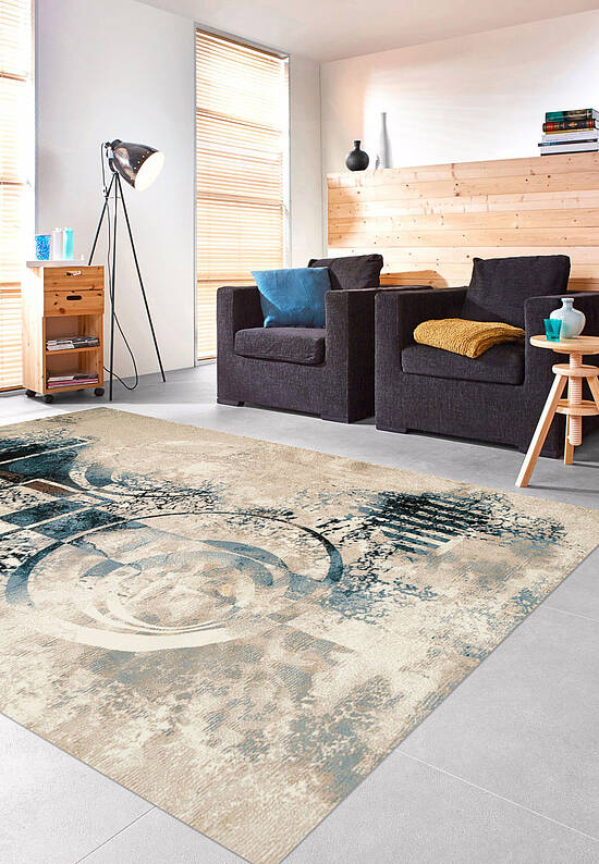 Современный шерстяной ковер EZ6248-E11