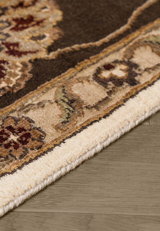Элитный ковер ручной работы 10/10 AM-101-3-Ivory/Brown
