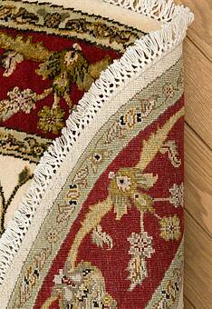 основа ковра Kashan gold 10/10 CH-102-1-Ivory/Red круг