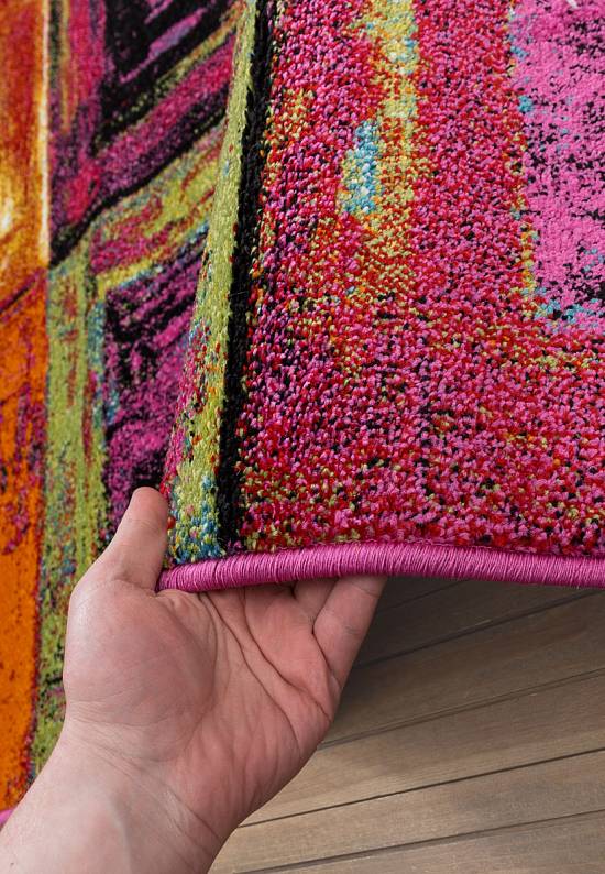 Недорогой синтетический ковер 2939-Multicolor
