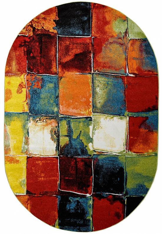 Недорогой синтетический ковер 2739-Multicolor