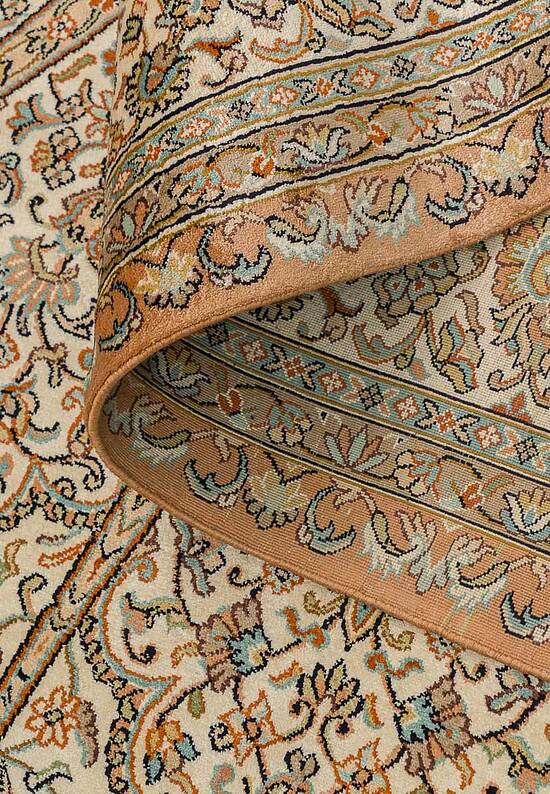 Шелковый ковер ручной работы IIST-GI97K25EJ Kashan Cream