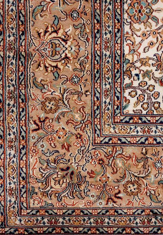 Шелковый ковер ручной работы 234749-Shah Abas beige/salmone