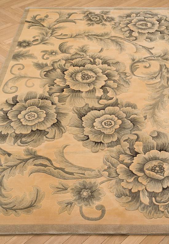 Шерстяной ковер ZY0013TRSA-natural grey/beige