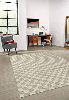 безворсовый ковер в интерьере Wool Line RW5438-R769